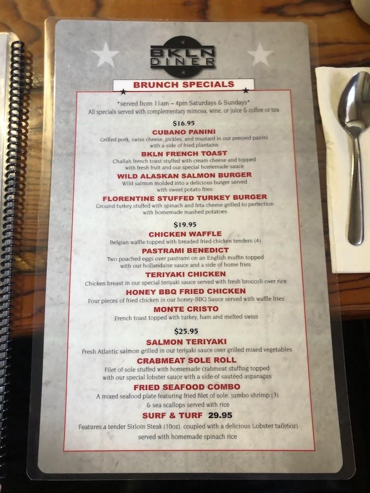 BKLN Diner Menu image 3
